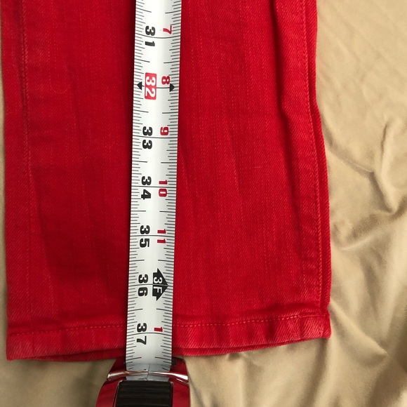 Kate Spade Play Hooky red low rise skinny jean - Picture 10 of 14